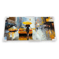 PF-90 - CUADRO DECORATIVO TAXI EN LA LLUVIA (6/1)