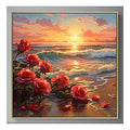 HG-PF-12 - CUADRO DECORATIVO PAISAJE CON ROSAS (12/1)