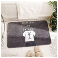 HG-QSM11 - ALFOMBRA DE BAÑO GRIS CON DISEÑO DE PERRO (50/1)