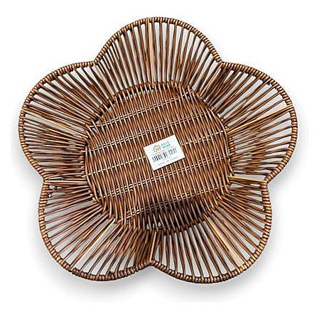 KT-JCT23 - BANDEJA DE MIMBRE EN FORMA DE FLOR (100/1)