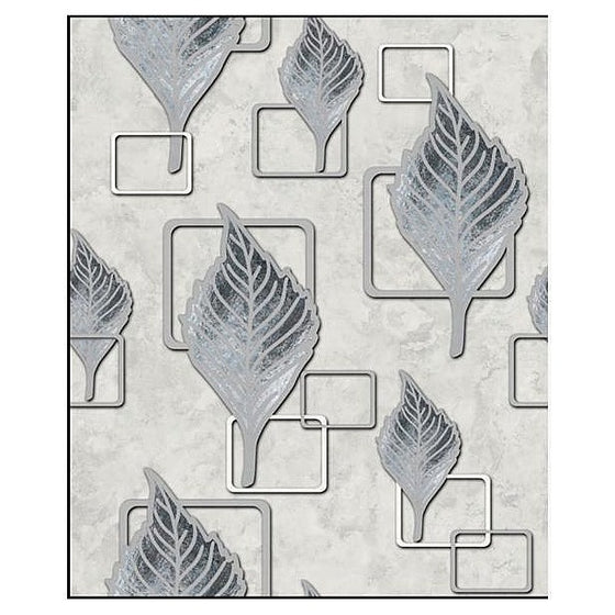 HS-LJW41 - PAPEL TAPIZ HOJAS DECORATIVAS 53CM*9,5M (20/1)
