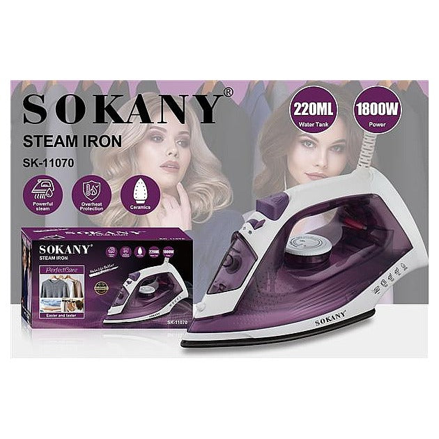 SK-11070 - PLANCHA DE VAPOR CERÁMICA 1800W (20/1)