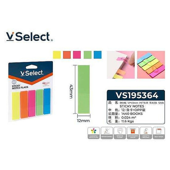 VS195364 - BANDAS ADHESIVAS DE COLORES 12X43MM (1440/1)