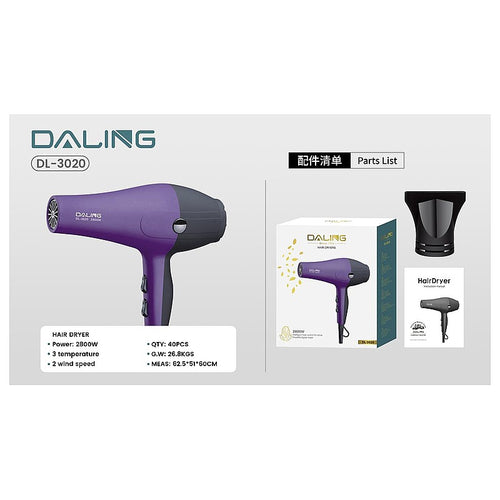 DL-3020 - SECADOR DE PELO 2800W (40/1)