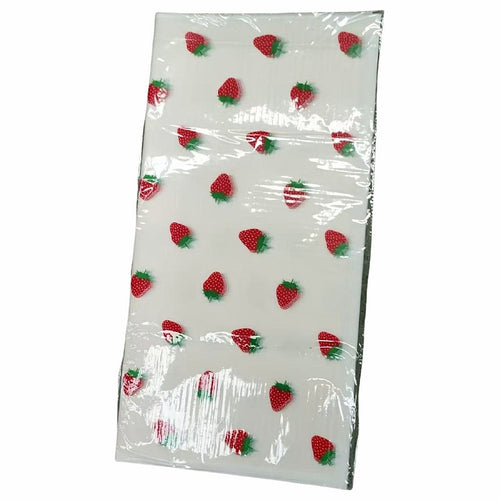 CF-XYC08 - MANTEL PLÁSTICO CON DISEÑO DE FRESAS (100/1)