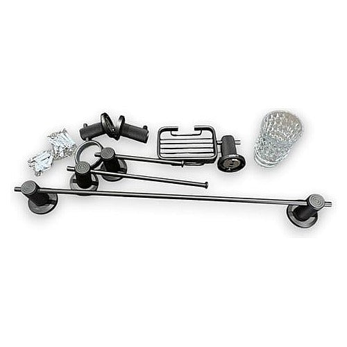 WY22006 - JUEGO DE ACCESORIOS DE BAÑO NEGRO (10/1)
