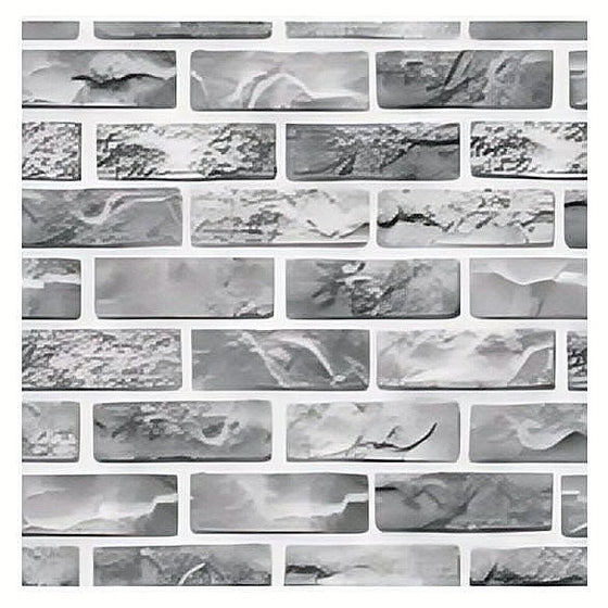 HS-LJW22 - PAPEL TAPIZ EFECTO LADRILLO GRIS (20/1)
