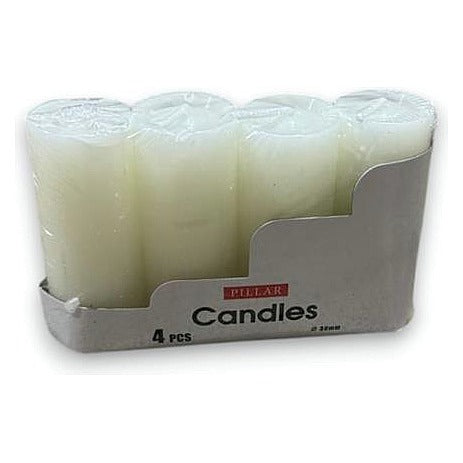 YJ-CW5 - VELAS BLANCAS CILÍNDRICAS X 4 (96/1)
