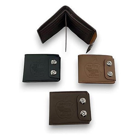 JJ53622 - BILLETERA DE CUERO CON BROCHES (200/1)
