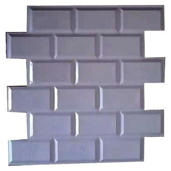 HS-LJW68 - PANEL ADHESIVO 3D BLANCO 30CM*30CM (240/1)