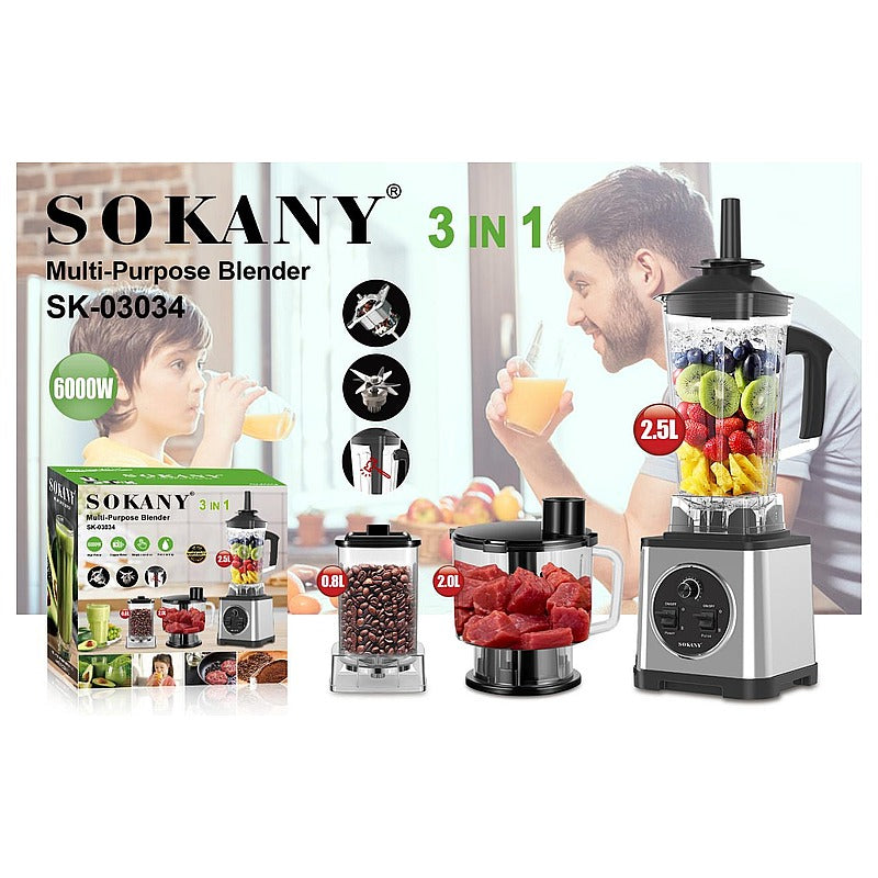 SK- 03034 - LICUADORA MULTIFUNCIÓN 3 EN 1 (4/1)