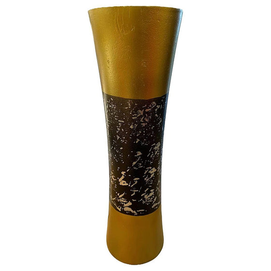 H-YYC07 - FLORERO DECORATIVO DORADO (12/1)