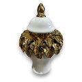LT-AC401 - JARRÓN DECORATIVO DE CERÁMICA Y DORADO (12/1)