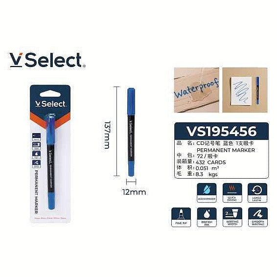 VS195456 - MARCADOR PERMANENTE AZUL (432/1)