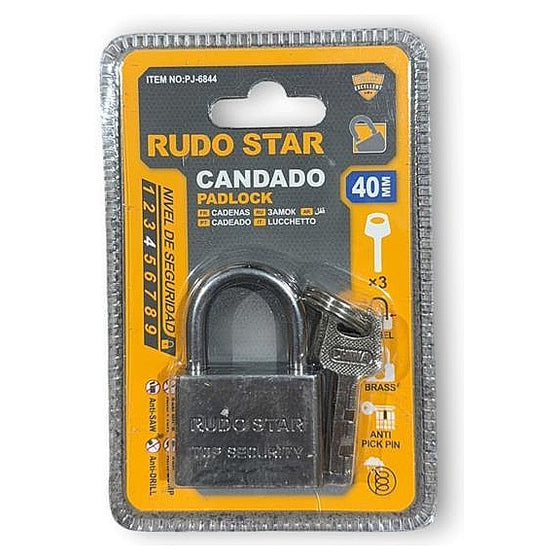 PJ-6844 - CANDADO DE SEGURIDAD 40MM (96/1)