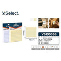 VS195356 - NOTAS ADHESIVAS 76X76MM LÍNEAS (300/1)