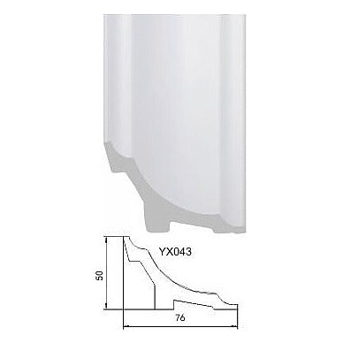 BM-PS13 - PS LÍNEA BLANCA YX043 NUEVO MATERIAL 76*50MM*250C (36/1)