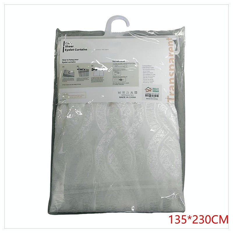 YZ-CU-23 - CORTINA TRANSPARENTE CON OJALES 135*230CM (36/1)