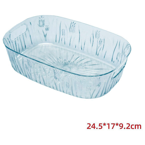 HG -CY130 - CANASTA DE PLÁSTICO TRANSPARENTE (48/1)