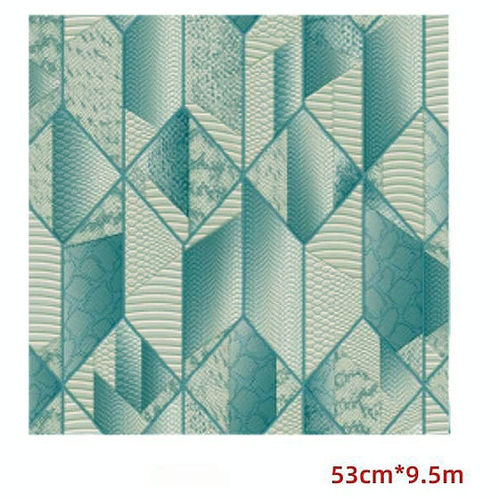 BM-LJ123 - PAPEL TAPIZ GEOMÉTRICO AZUL (20/1)